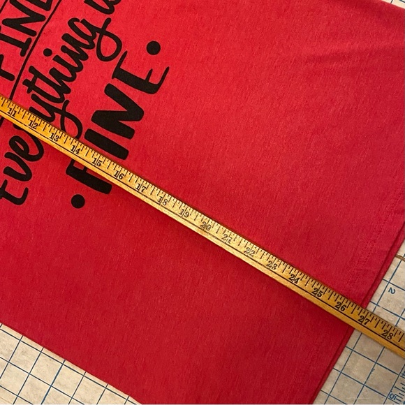 Canvas graphic tee, size M, Heather/light red - Picture 4 of 6